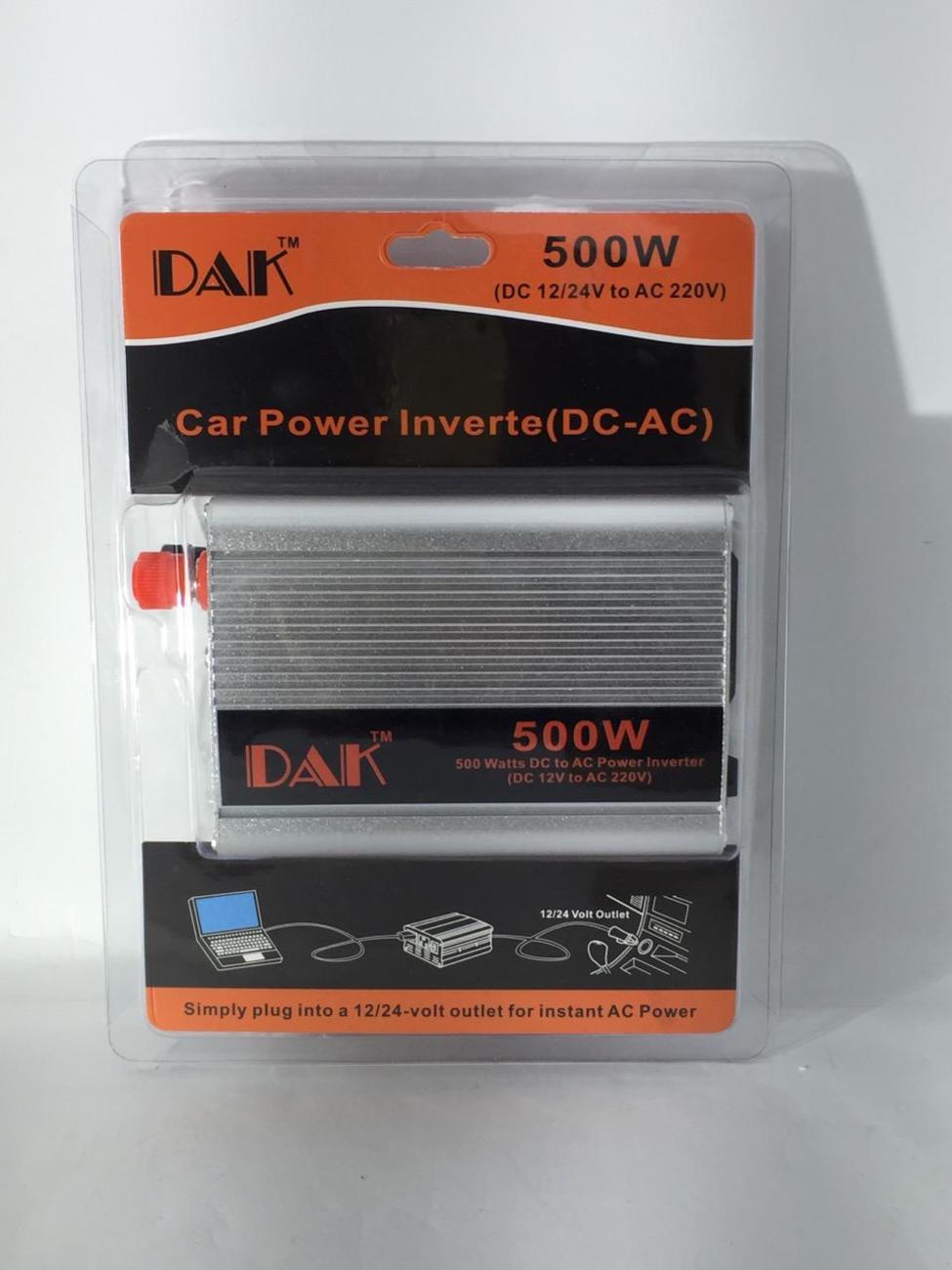 Инвертор на напрежение DAK 500w  12V,24V/220V 