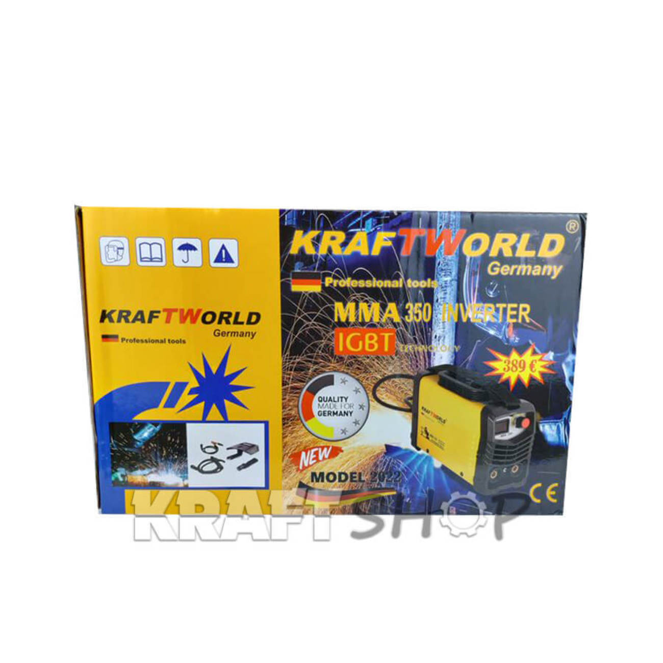 Немски Инверторен Електрожен KraftWOrld 350A