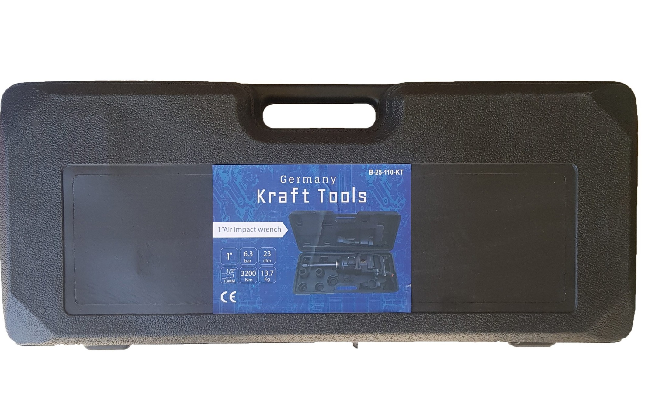 Пневматичен професионален гайковерт 1цол KraftTools- 3200 Nm Германия 