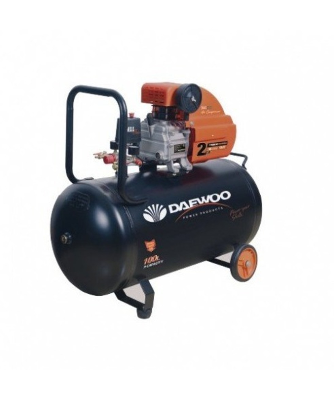 Електрически бутален компресор DAEWOO 1.5KW, 100l, 8 bar