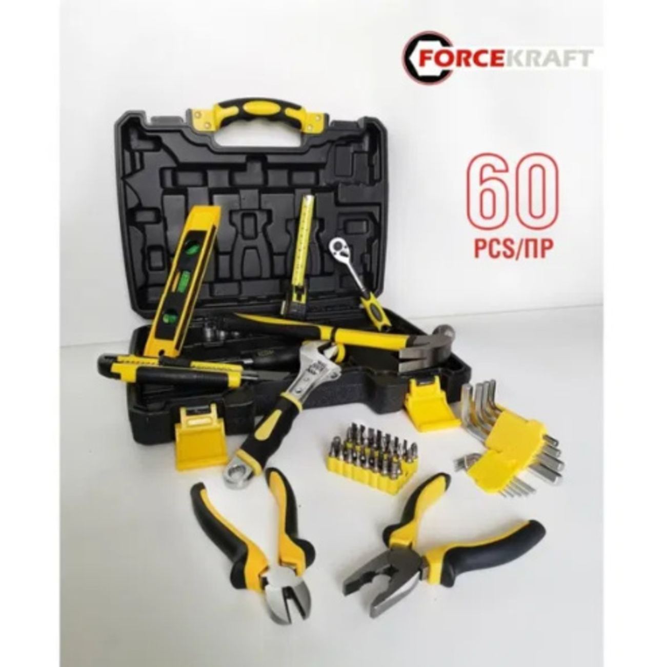 Комплект инструменти 60 части Force Kraft FK-2601