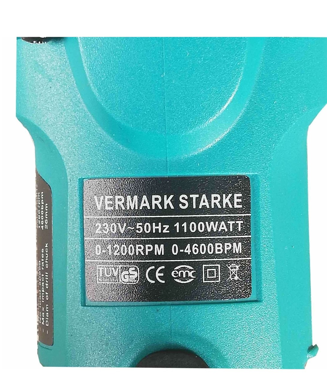 Немски перфоратор Vermark Starke 1100W - пробивна бормашина къртач