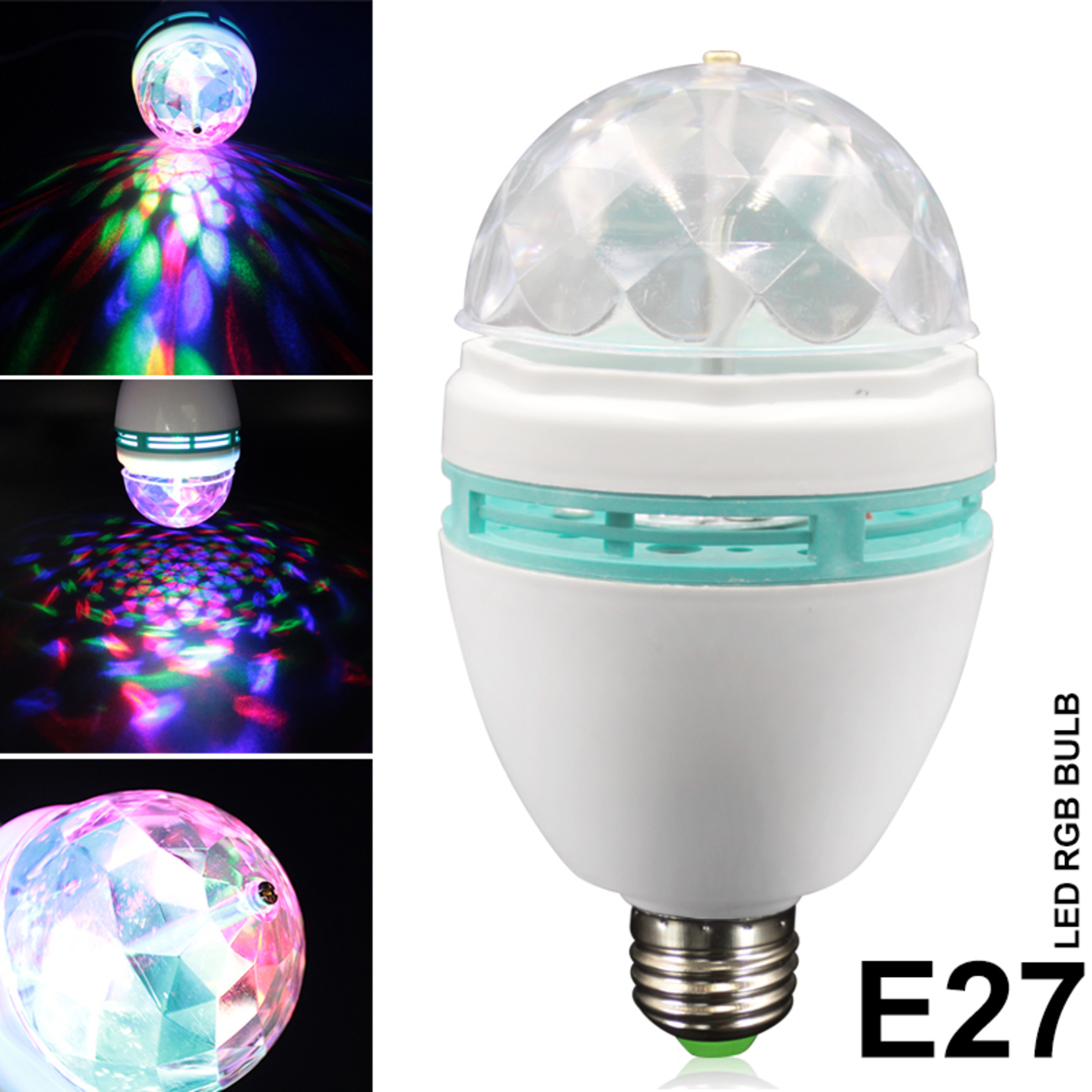 LED Диско крушка лампа E27 3W  