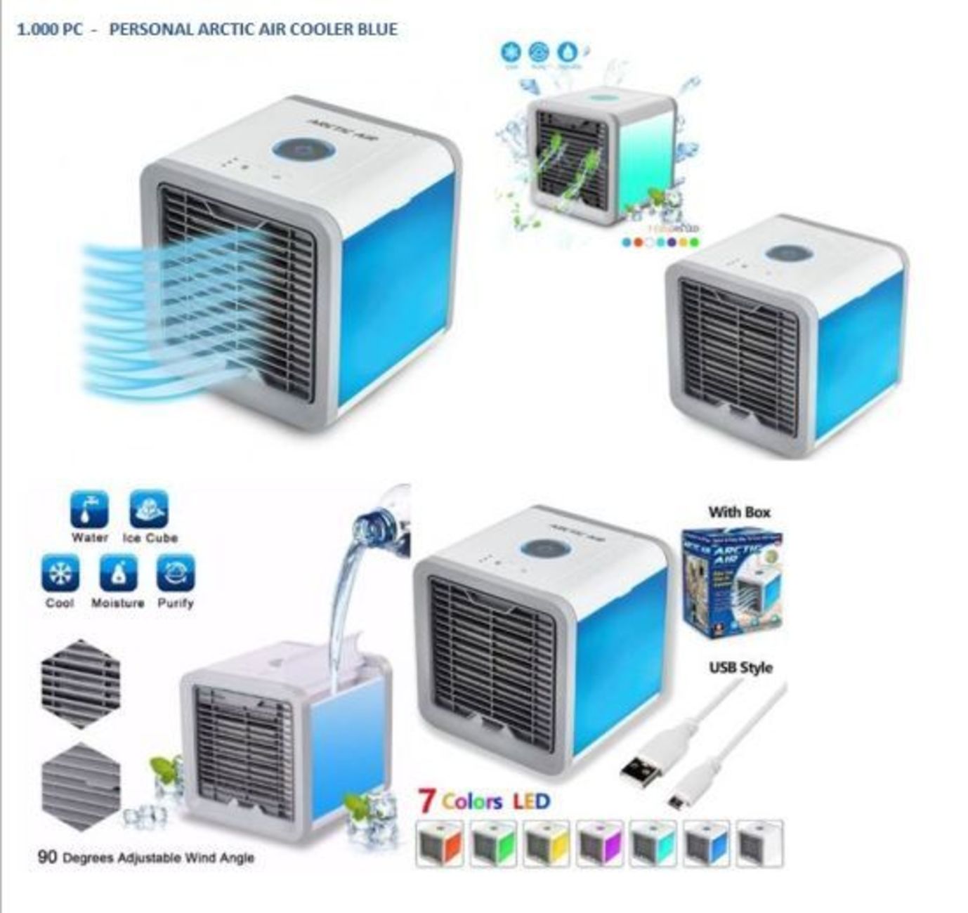 Air Cooler Портативен охладител / овлажнител и пречиствател за въздух